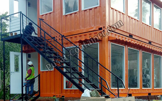 20 feet office container tandem tingkat 01